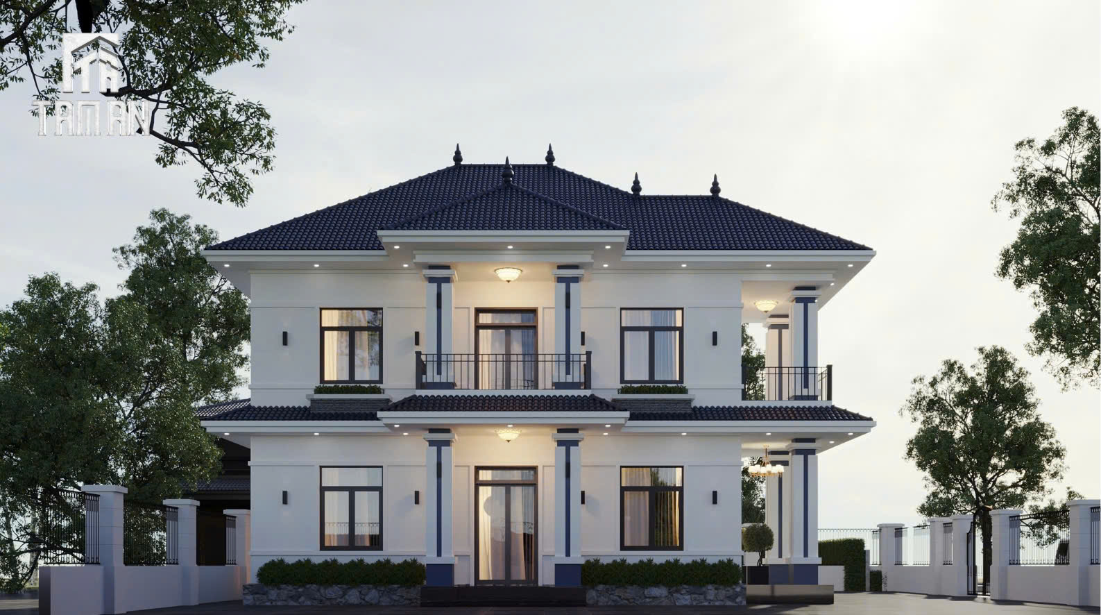 Cửa kính là "lá phổi" lớn đón ánh sáng tự nhiên vào không gian sống