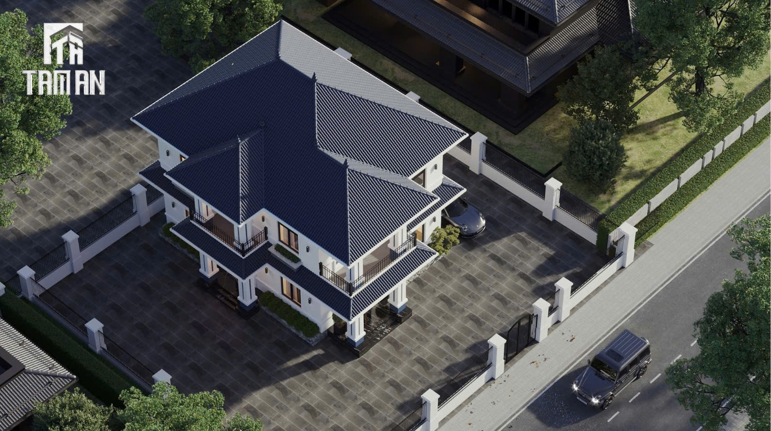 Phần mái Nhật vừa đảm bảo yếu tố thẩm mỹ vừa phục vụ tốt cho công năng ngôi nhà