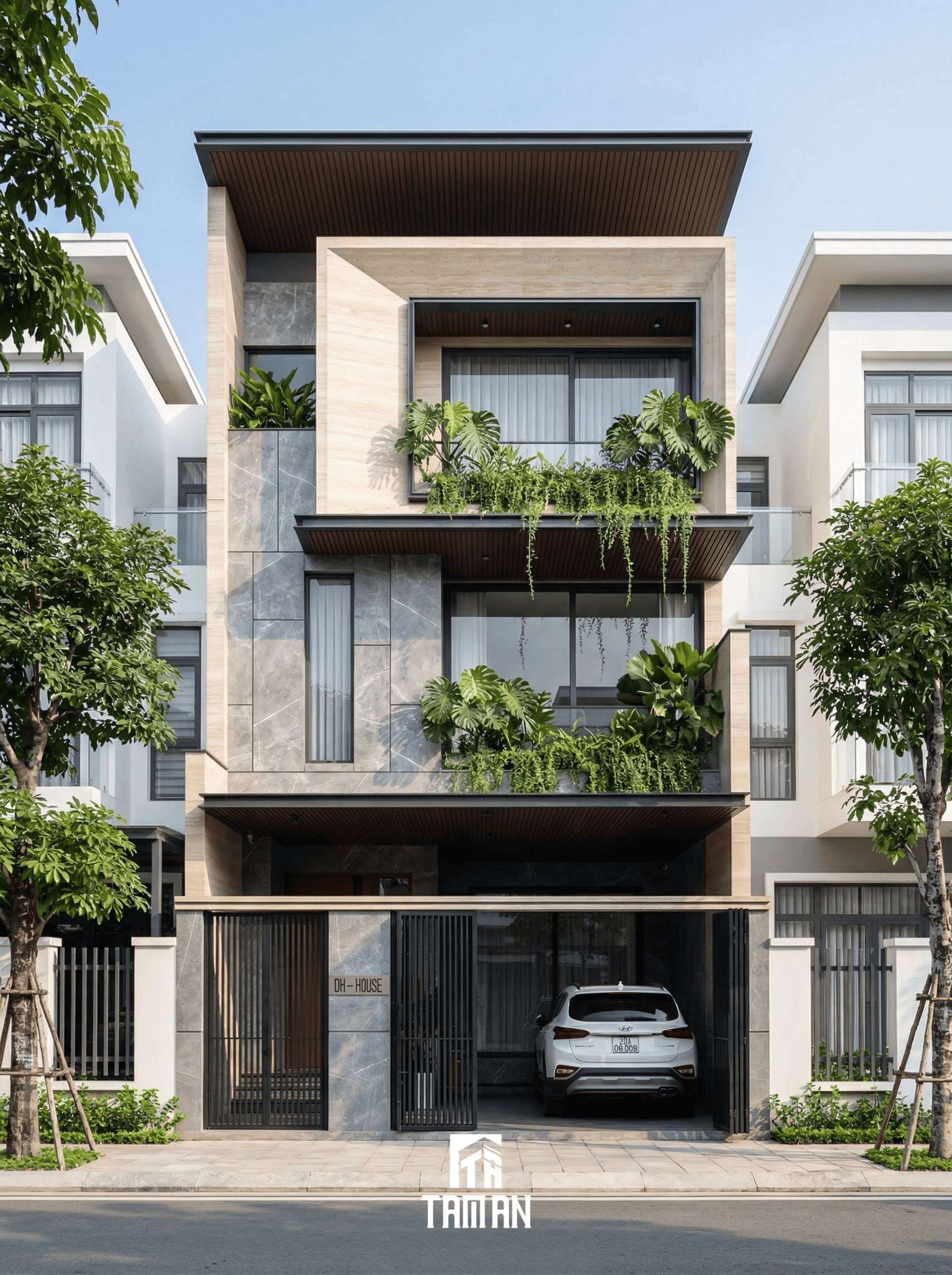 DH-House: Tư Duy Kiến Trúc Nhà Phố Hiện Đại Tại Hưng Yên