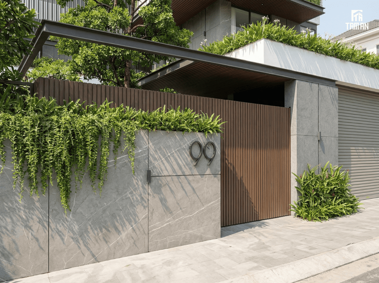 Căn nhà xanh mát khiến người qua đường cũng cảm thấy dễ chịu