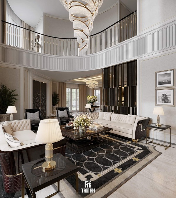 Điểm nhấn sang trọng và quyền lực từ chi tiết kim loại ánh vàng