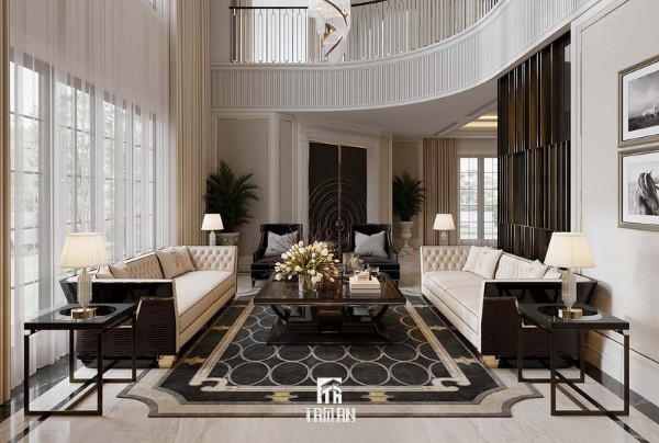 Không Gian Nội Thất Thông Tầng Sang Trọng – Tuyên Ngôn Dành Cho Gia Chủ Thượng Lưu