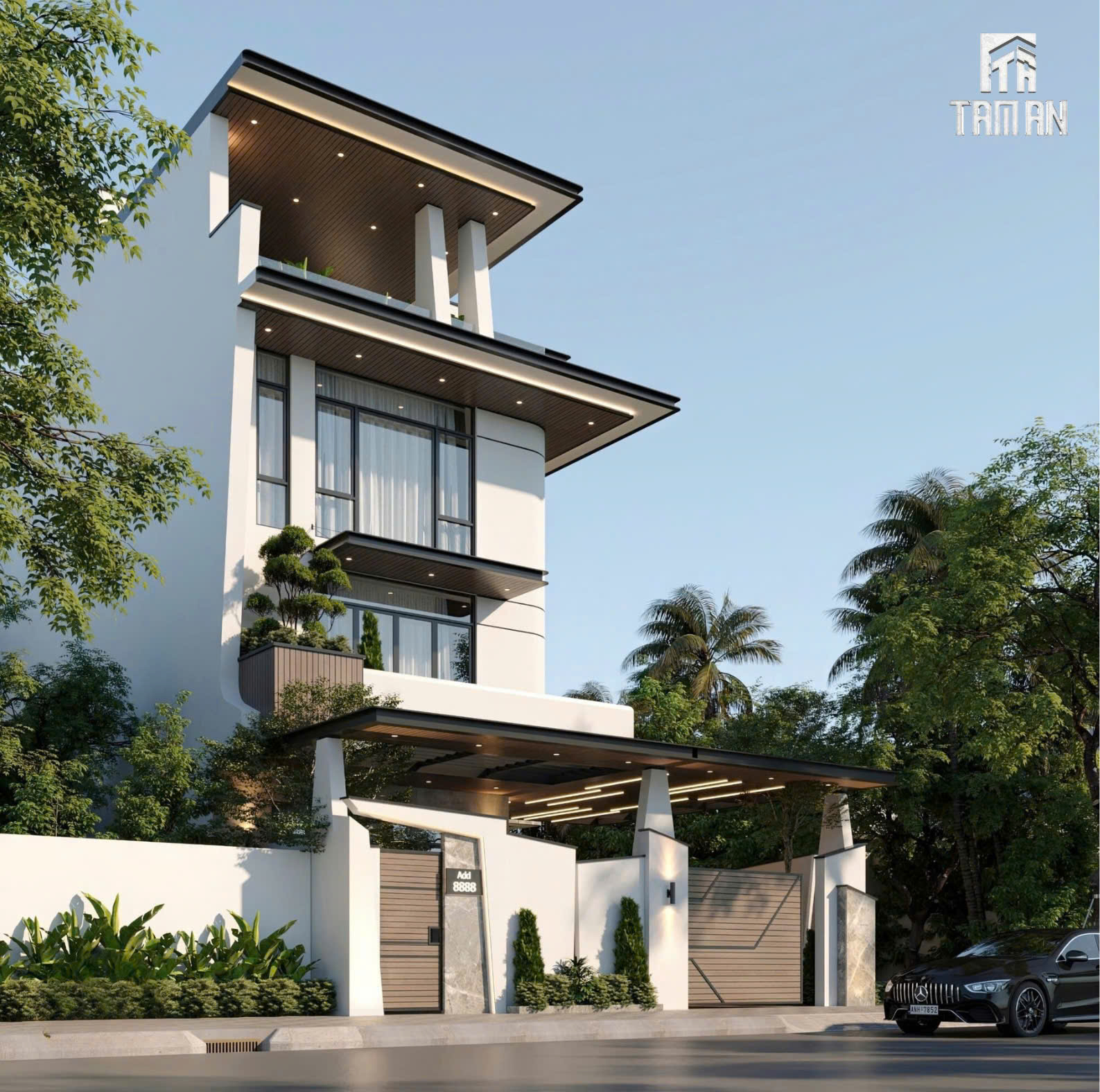 Các khối kiến trúc xếp chồng - đặc trưng của phong cách hiện đại