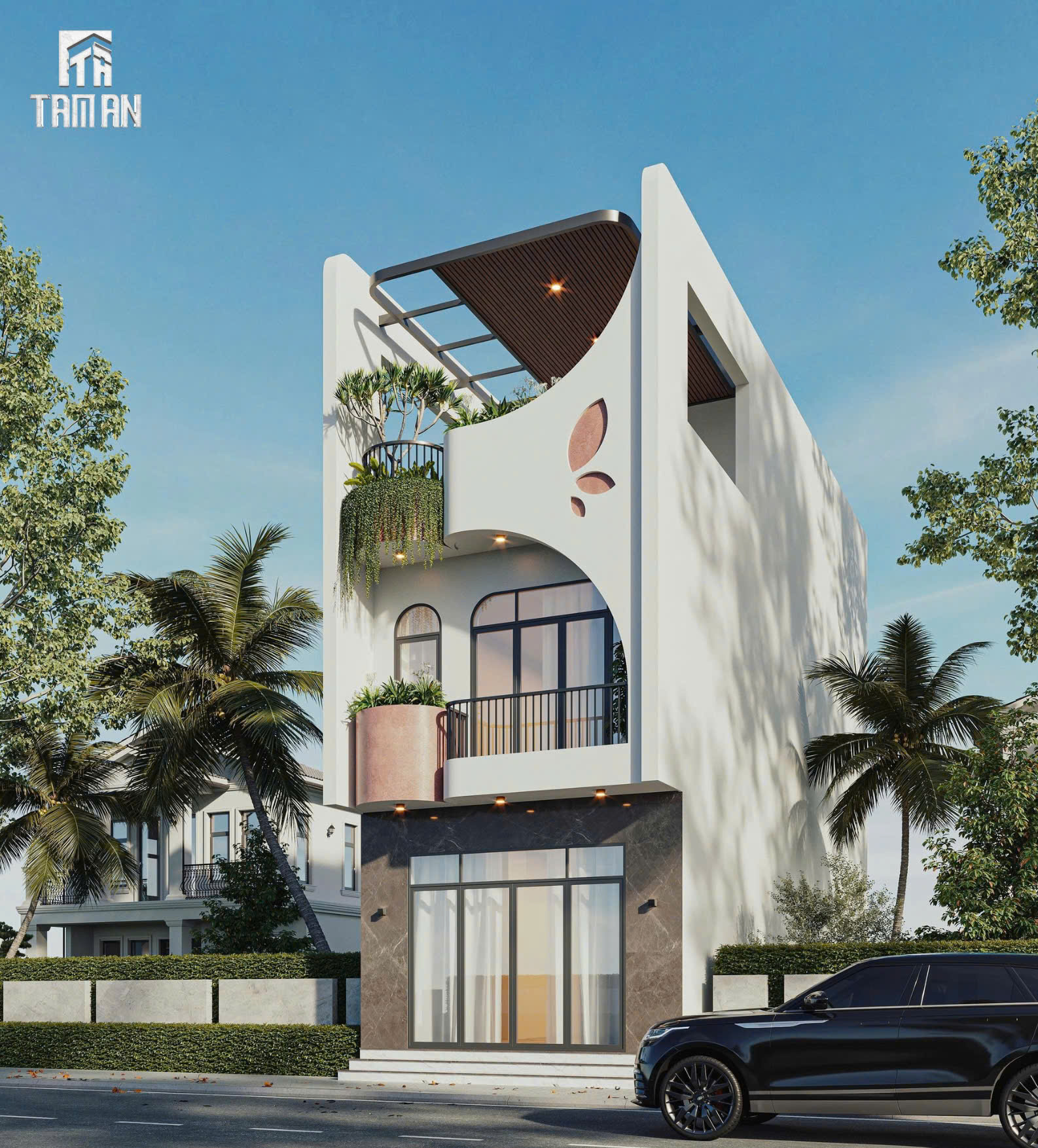 Mẫu Nhà Ống Hiện Đại 3 Tầng Tại Hải Phòng - Điểm Nhấn Mặt Tiền Độc Bản