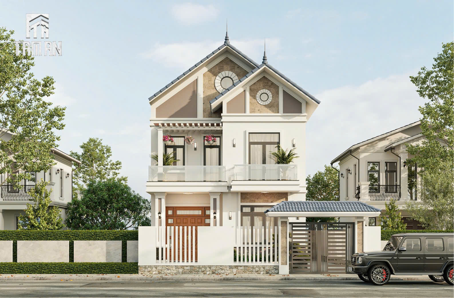 Nhà Phố Hà Nội - Nghệ Thuật Cách Tân Mái Thái Giữa Lòng Đô Thị