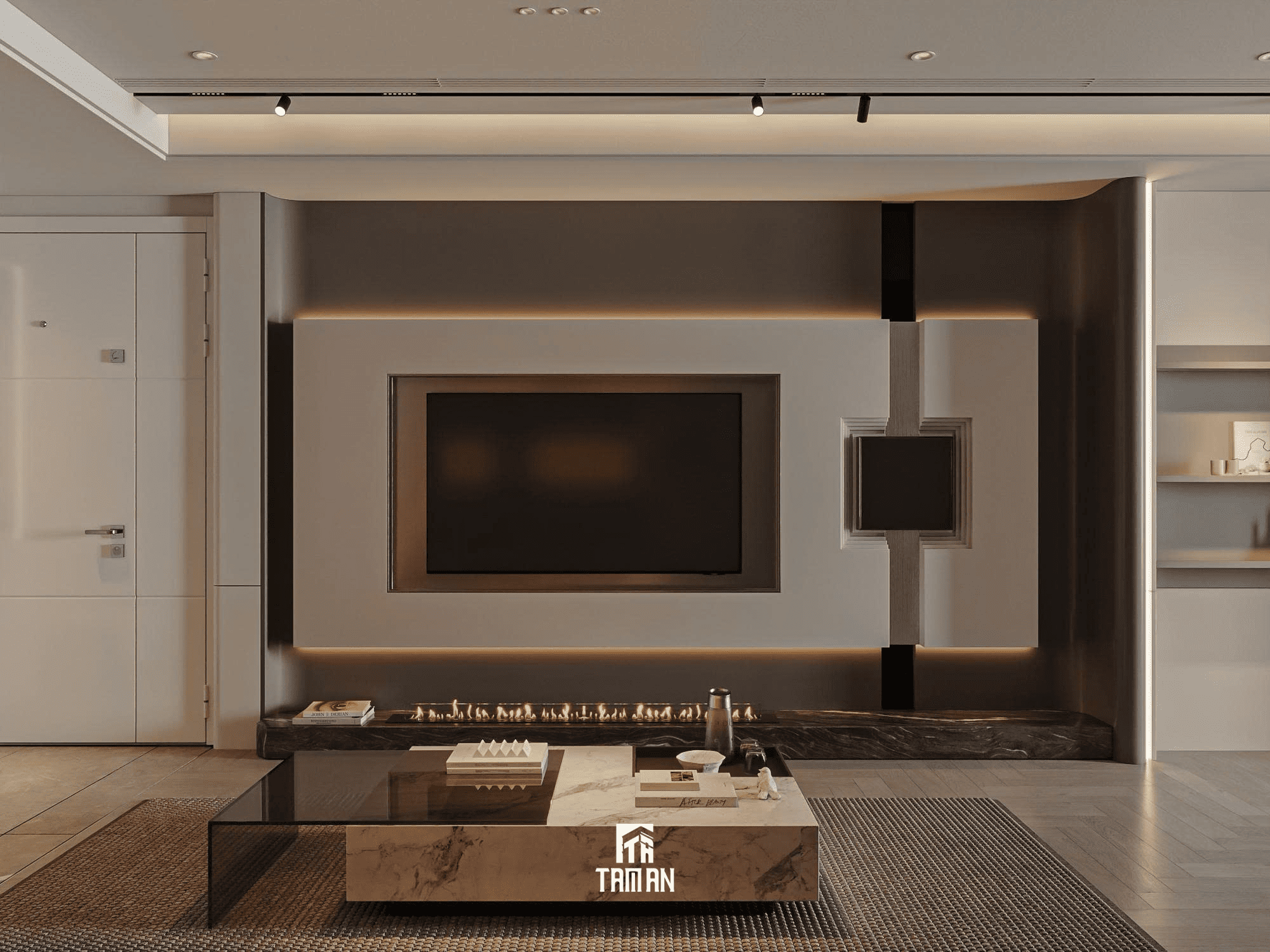 Hệ thống tủ âm tường giúp tối ưu diện tích và giúp ngôi nhà ngăn nắp hơn